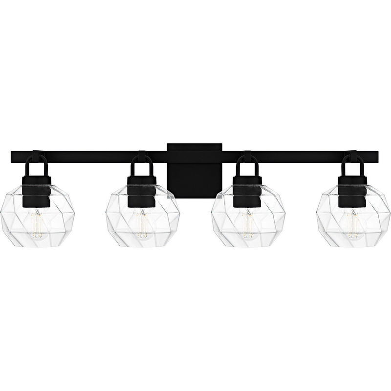 Celina 4-Light Bath Vanity Light in Matte Black