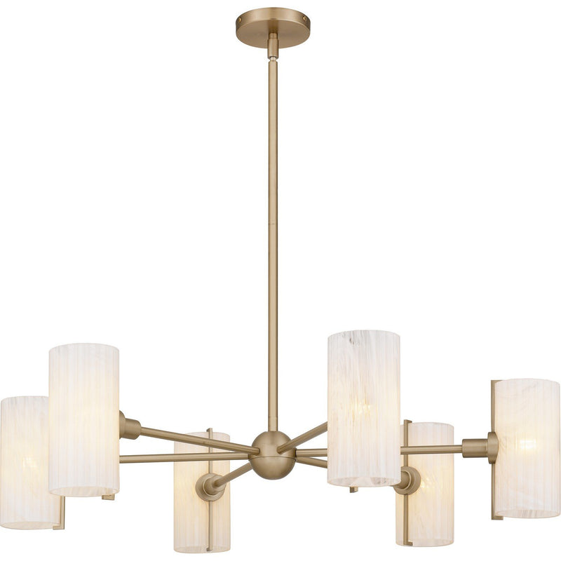 Curran 6-Light Chandelier in Bronze Gold