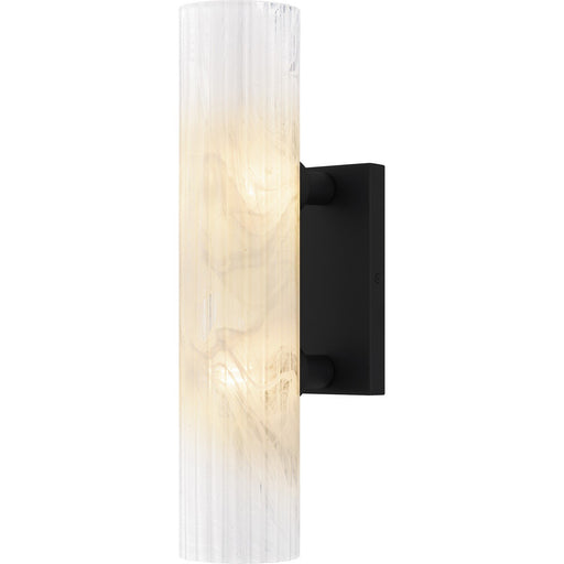 Curran 2-Light Wall Sconce in Matte Black