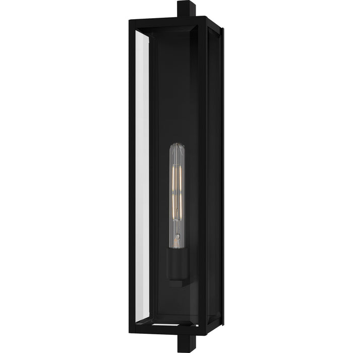 Dale One Light Outdoor Wall Lantern in Matte Black
