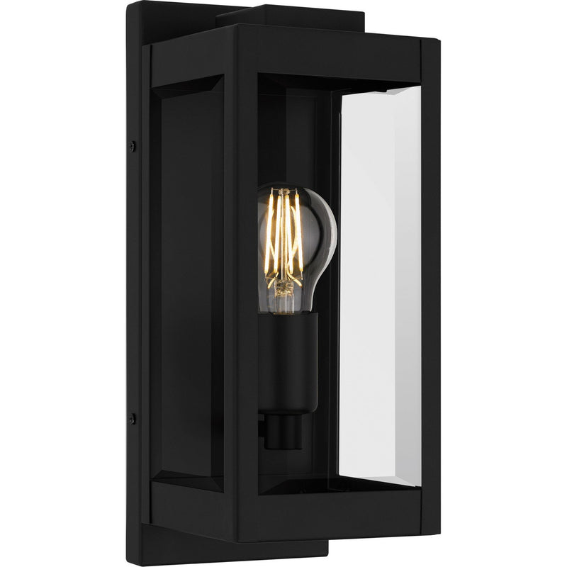 Eastover Small Outdoor Wall Lantern in Earth Black