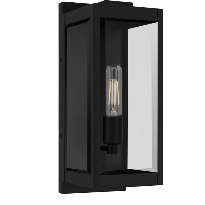 Eastover One Light Outdoor Wall Lantern in Earth Black