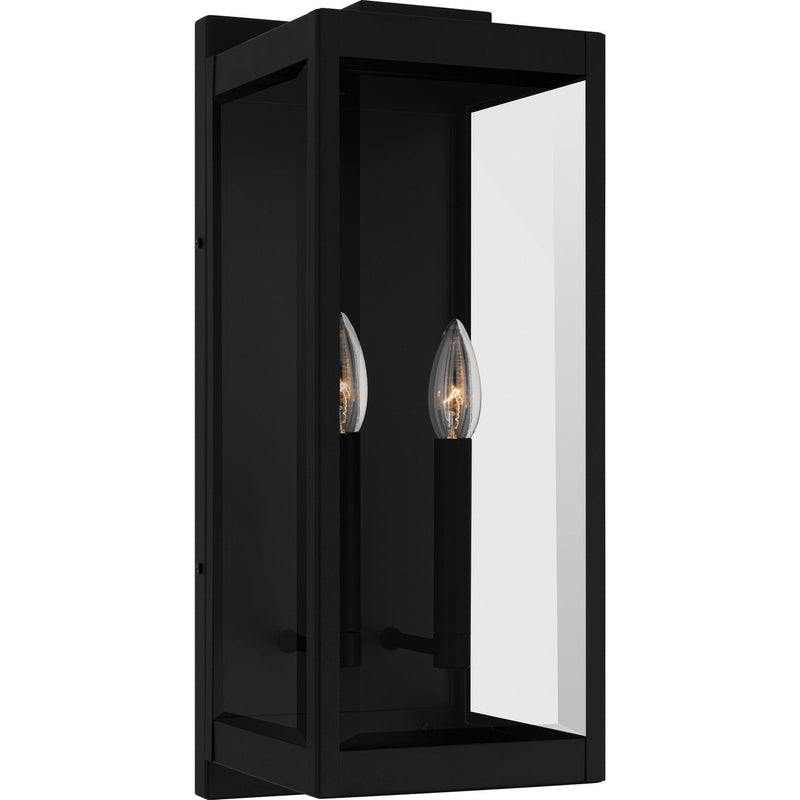 Eastover 2-Light Large Outdoor Wall Lantern in Earth Black