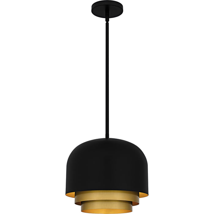 Frankie Three Light Pendant in Matte Black