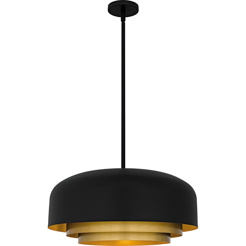 Frankie 4-Light Pendant in Matte Black