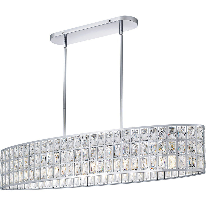 Gibson 5-Light Linear Pendant in Polished Chrome