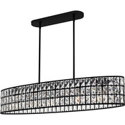 Gibson 5-Light Linear Pendant in Matte Black
