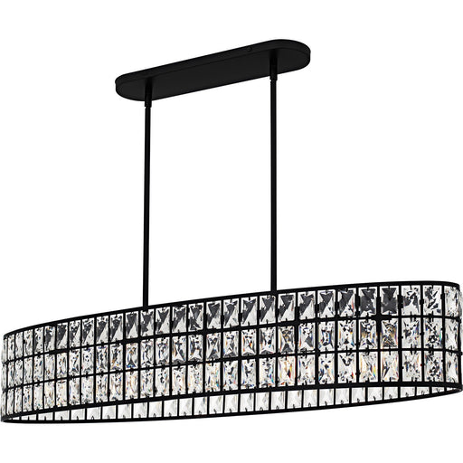 Gibson 5-Light Linear Pendant in Matte Black