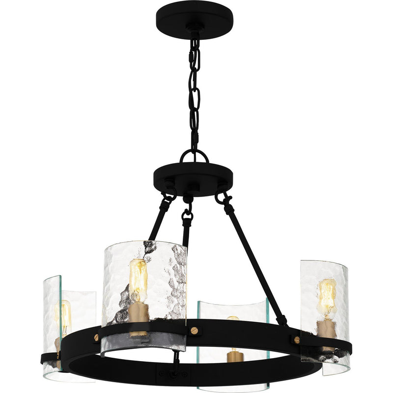 Gloucester 4-Light Pendant in Matte Black