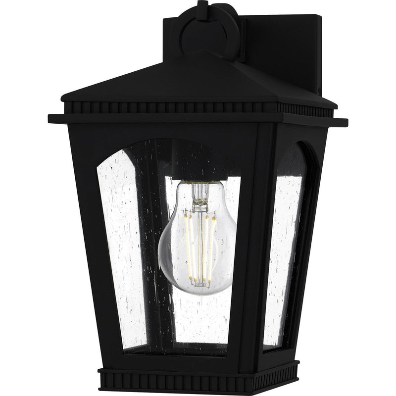 Huck Small Outdoor Wall Lantern in Earth Black