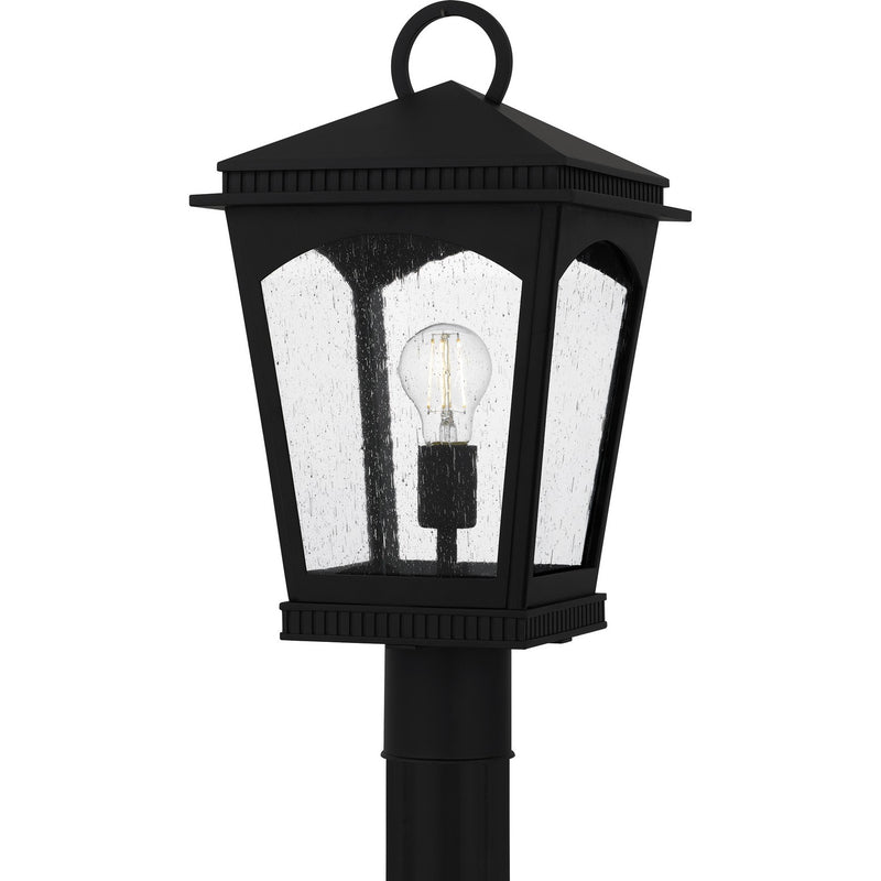 Huck 1-Light Outdoor Post Lantern in Earth Black - Lamps Expo