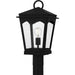 Huck One Light Outdoor Post Lantern in Earth Black