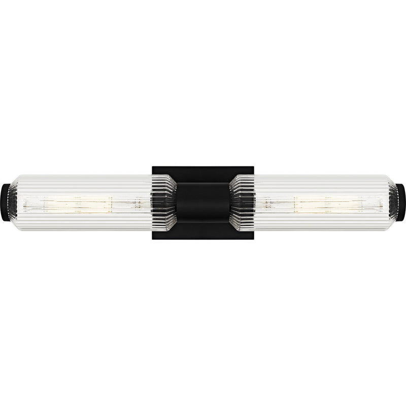 Hawes 2-Light Bath Vanity Light in Matte Black