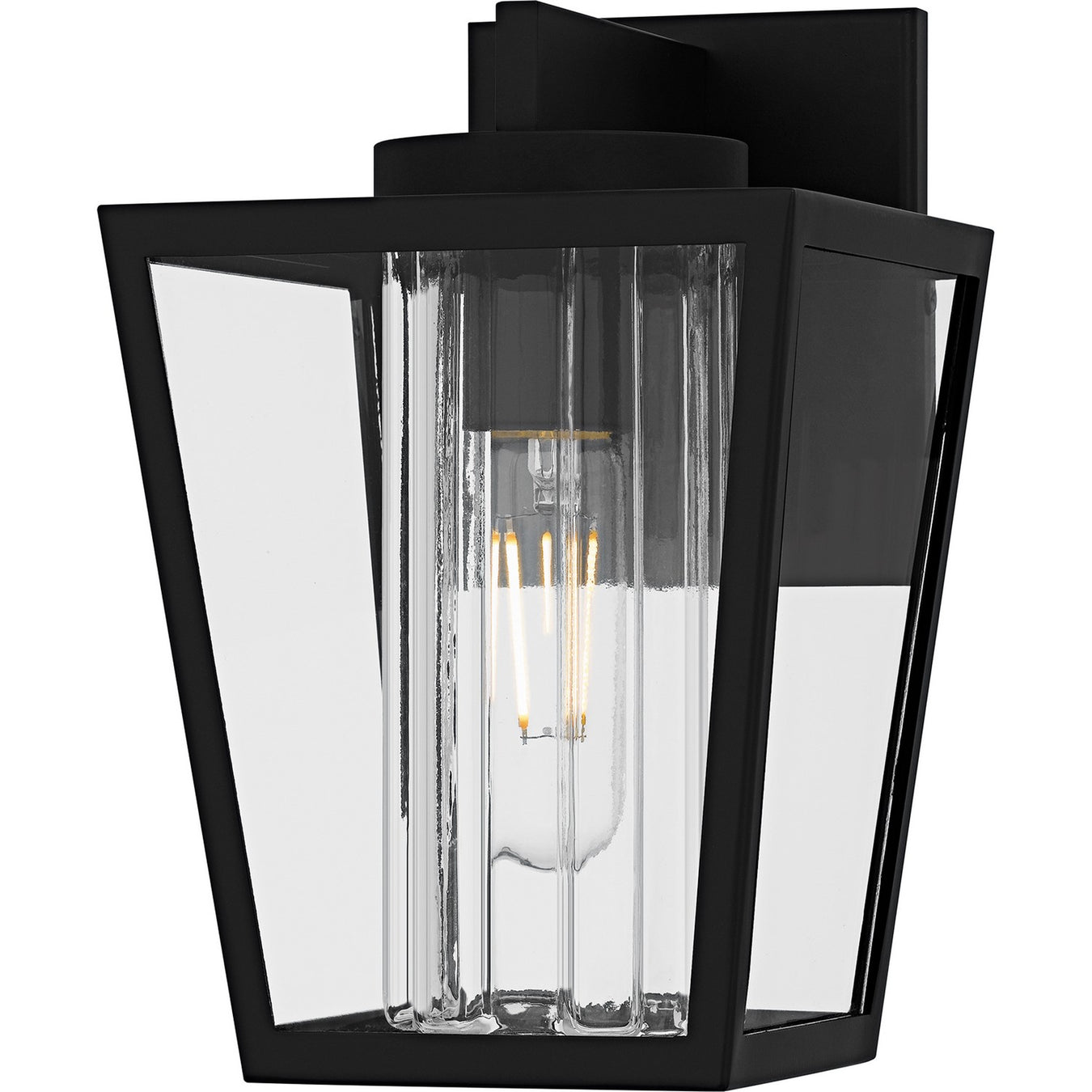 Jett One Light Outdoor Wall Lantern in Matte Black