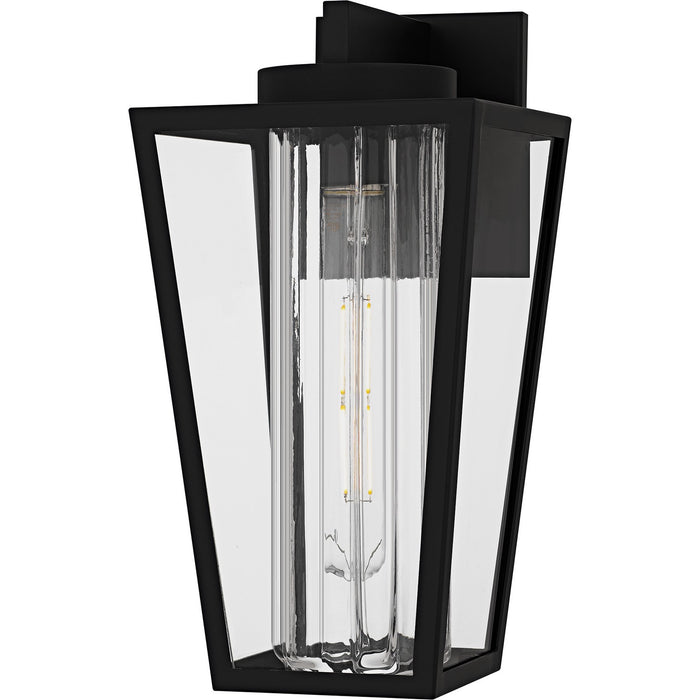 Jett One Light Outdoor Wall Lantern in Matte Black