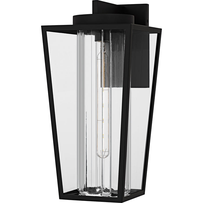 Jett One Light Outdoor Wall Lantern in Matte Black