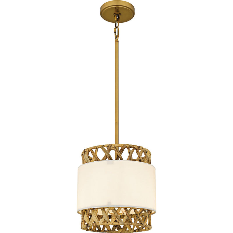 Kate One Light Mini Pendant in Brushed Gold