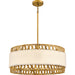 Kate Five Light Pendant in Brushed Gold