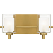 Kolt 13" 2-Light Bath Vanity Light in Brushed Gold