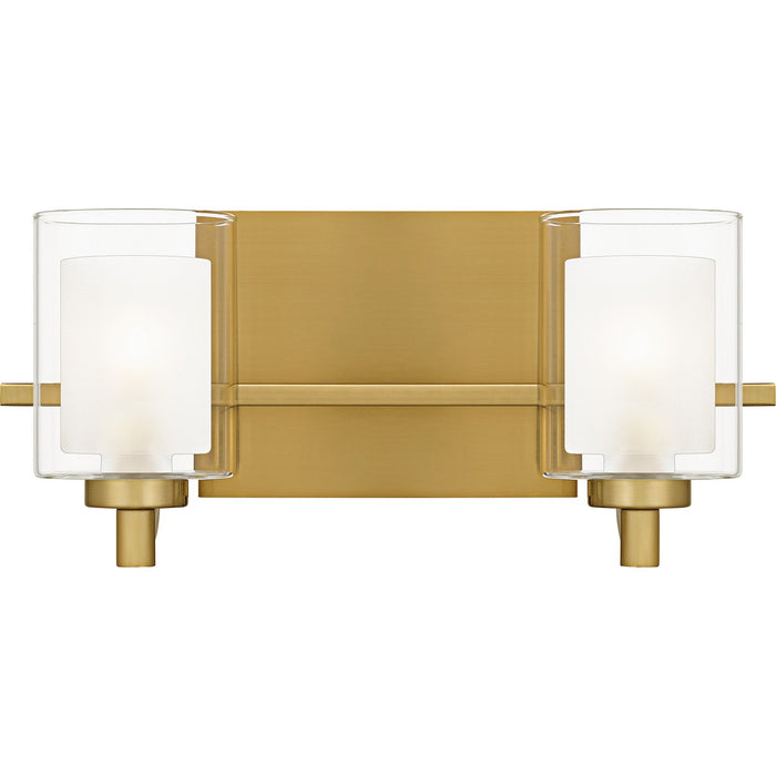Kolt Two Light Bath in Brushed Gold