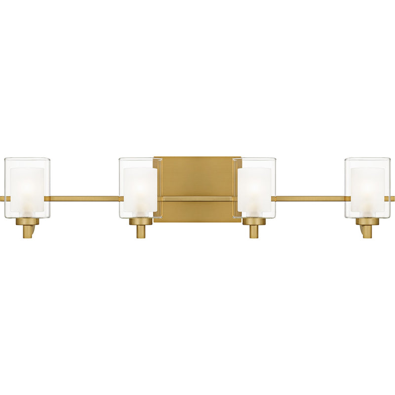 Kolt Four Light Bath in Brushed Gold