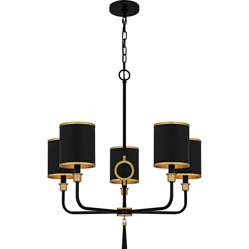 Lockery 5-Light Chandelier in Matte Black