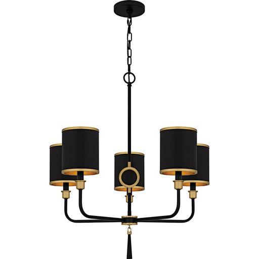 Lockery 5-Light Chandelier in Matte Black