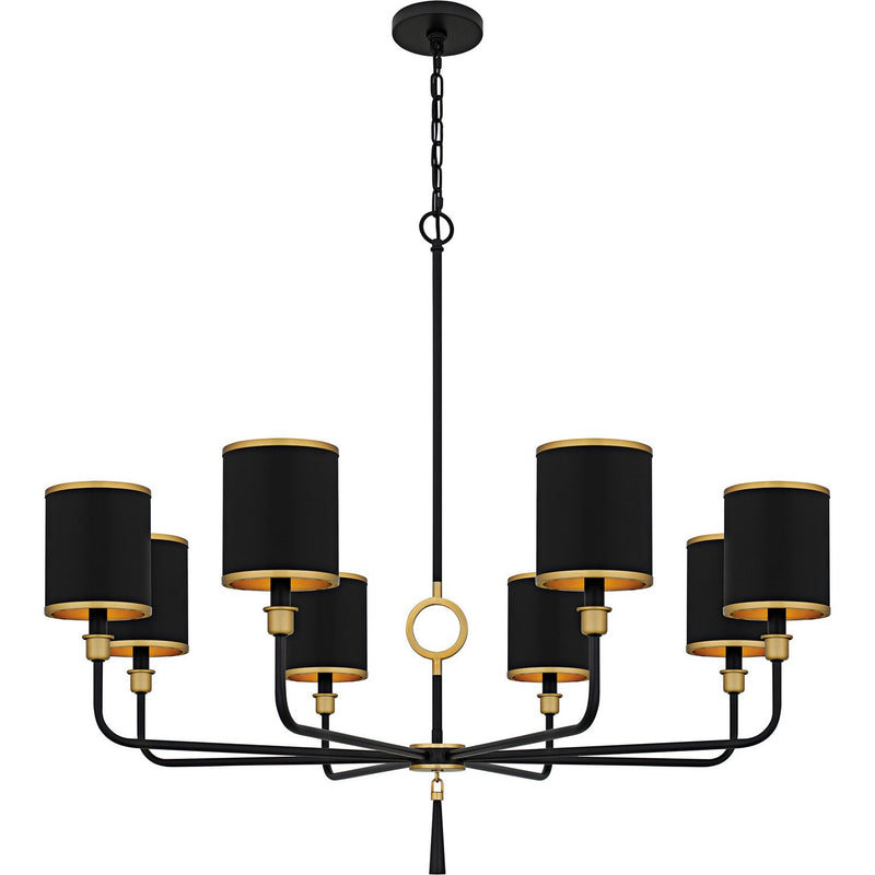 Lockery 8-Light Chandelier in Matte Black