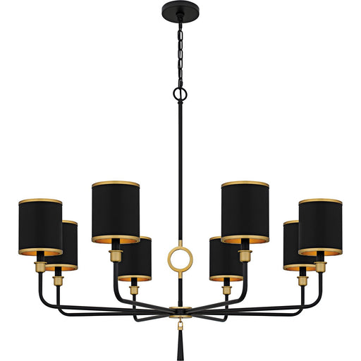 Lockery 8-Light Chandelier in Matte Black