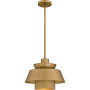 Lumi Pendant in Brushed Weathered Brass