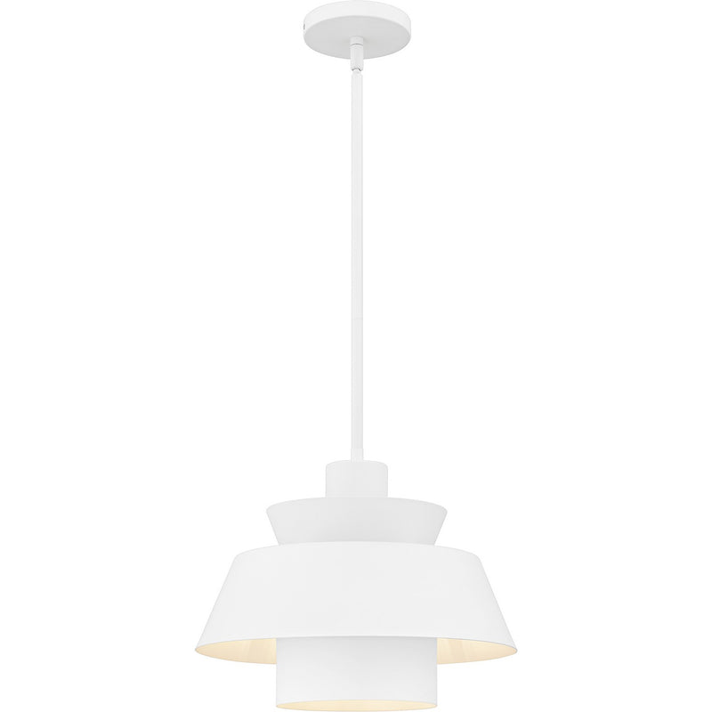 Lumi One Light Pendant in Matte White