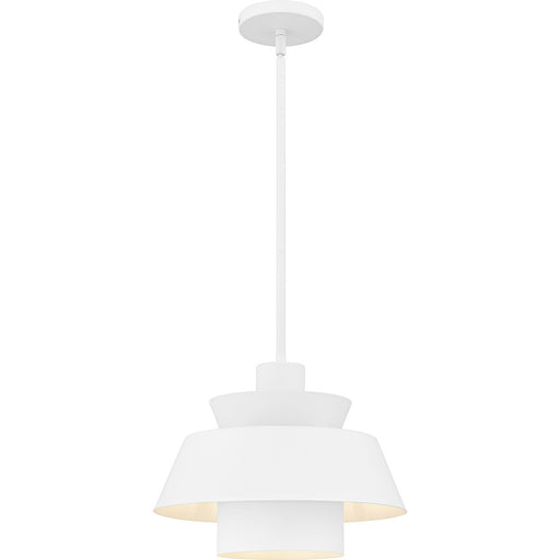 Lumi One Light Pendant in Matte White