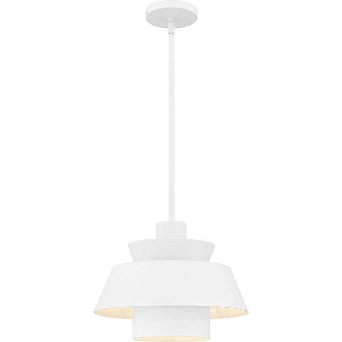 Lumi One Light Pendant in Matte White