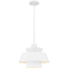 Lumi One Light Pendant in Matte White