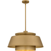 Lumi 3-Light Pendant in Brushed Weathered Brass