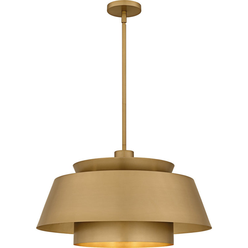 Lumi 3-Light Pendant in Brushed Weathered Brass
