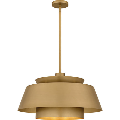 Lumi 3-Light Pendant in Brushed Weathered Brass