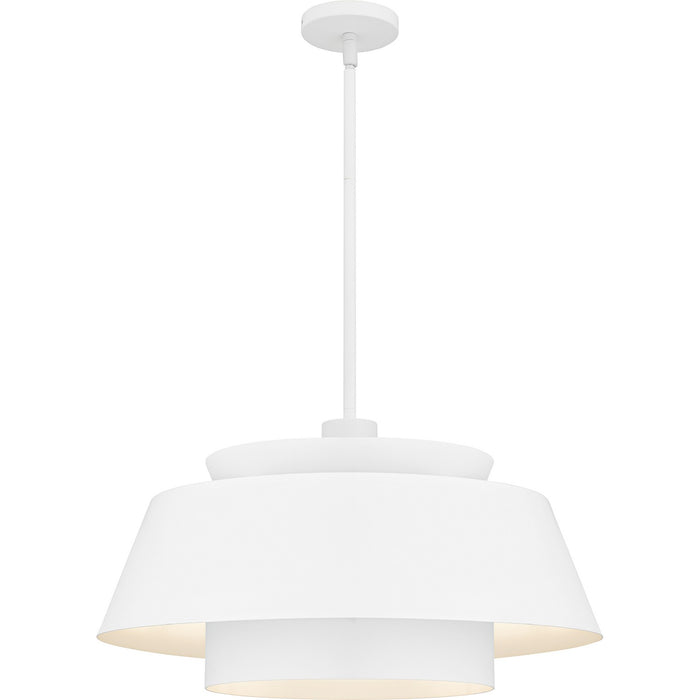 Lumi Three Light Pendant in Matte White