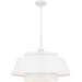 Lumi Three Light Pendant in Matte White