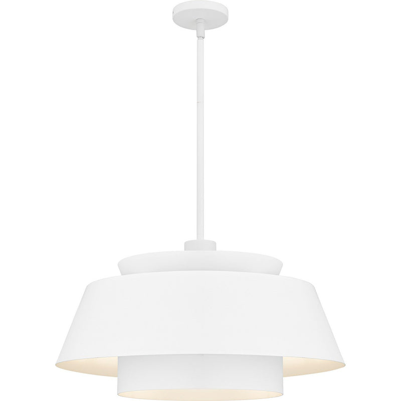 Lumi 3-Light Pendant in Matte White