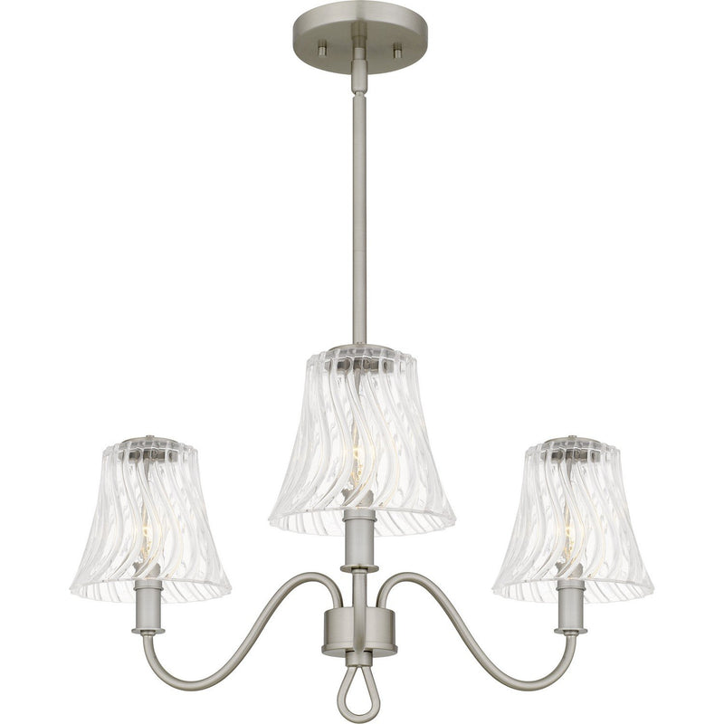 McKinney 3-Light Chandelier in Brushed Nickel