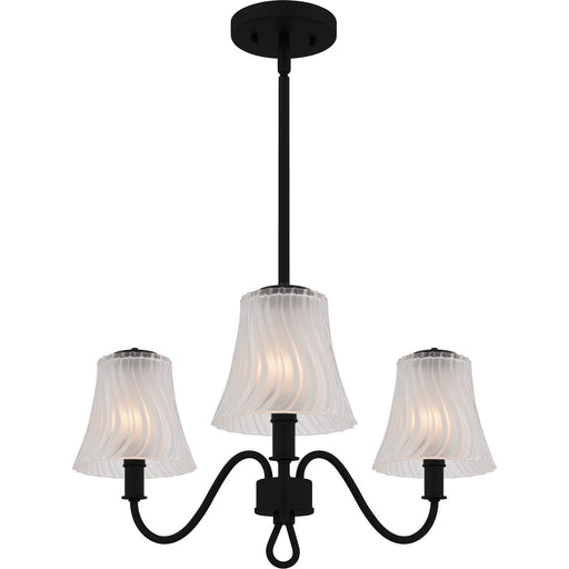 McKinney 3-Light Chandelier in Matte Black