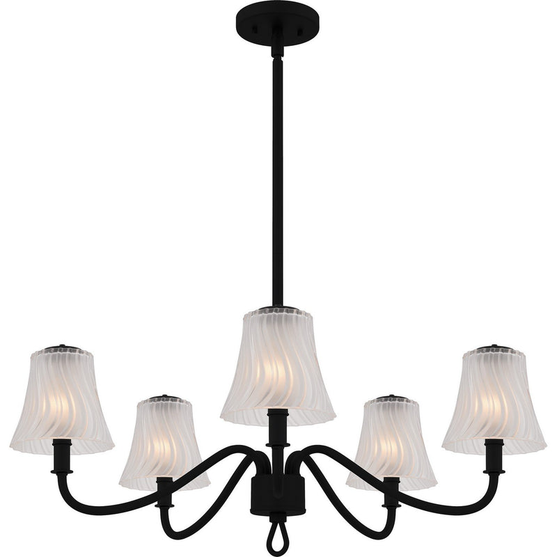 McKinney 5-Light Chandelier in Matte Black