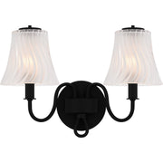 McKinney 2-Light Bath Vanity Light in Matte Black