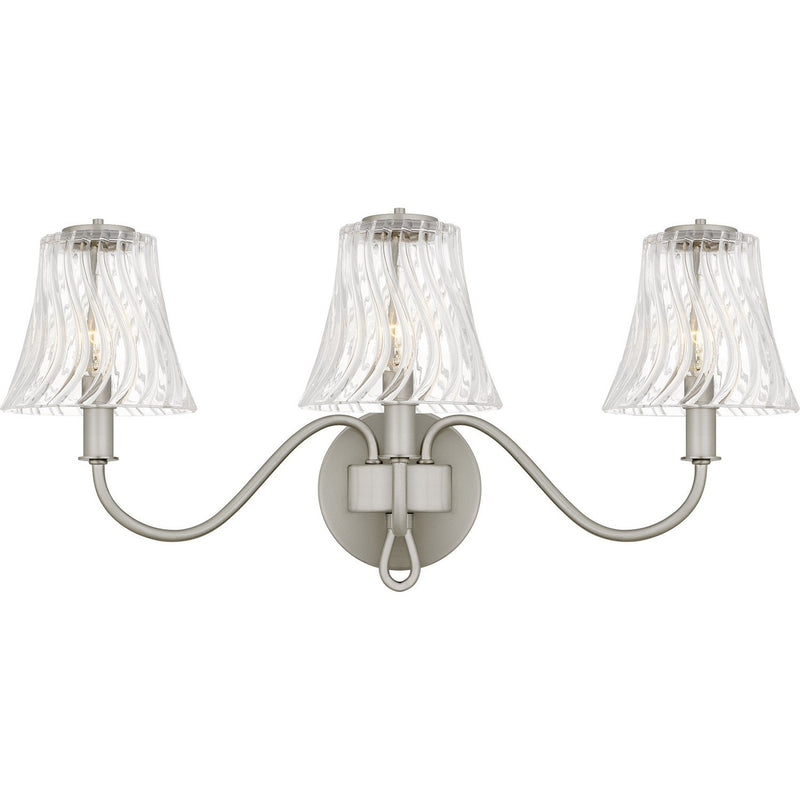 McKinney 3-Light Bath Vanity Light in Brushed Nickel