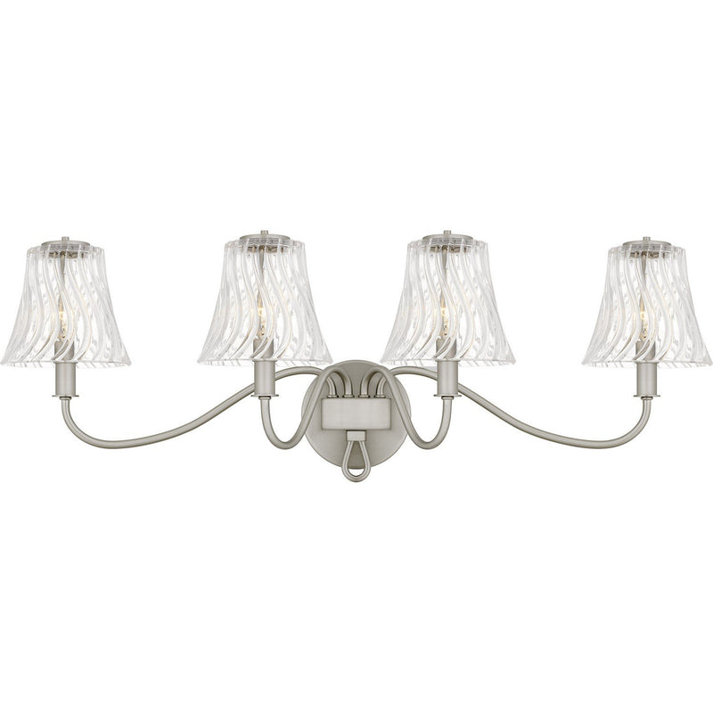 McKinney 4-Light Bath Vanity Light in Brushed Nickel