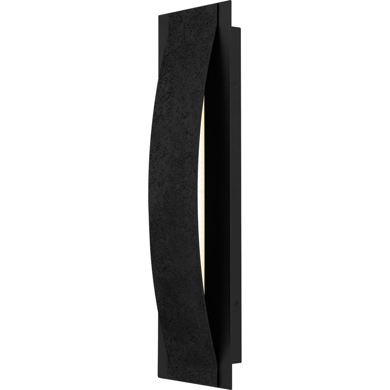 Onyx Large LED Outdoor Wall Sconce in Earth Black