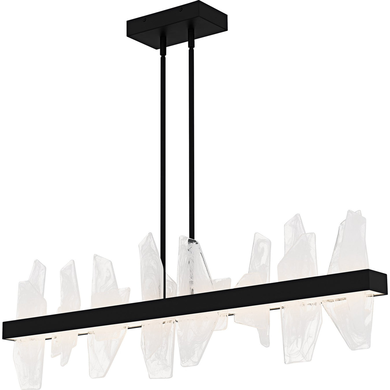 Aurelia LED Linear Chandelier in Matte Black