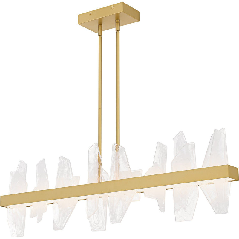 Aurelia Linear Pendant in Soft Gold