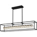 Dazzle LED Linear Chandelier in Matte Black